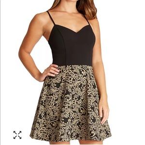 Worn once scuba material fit and flare dress